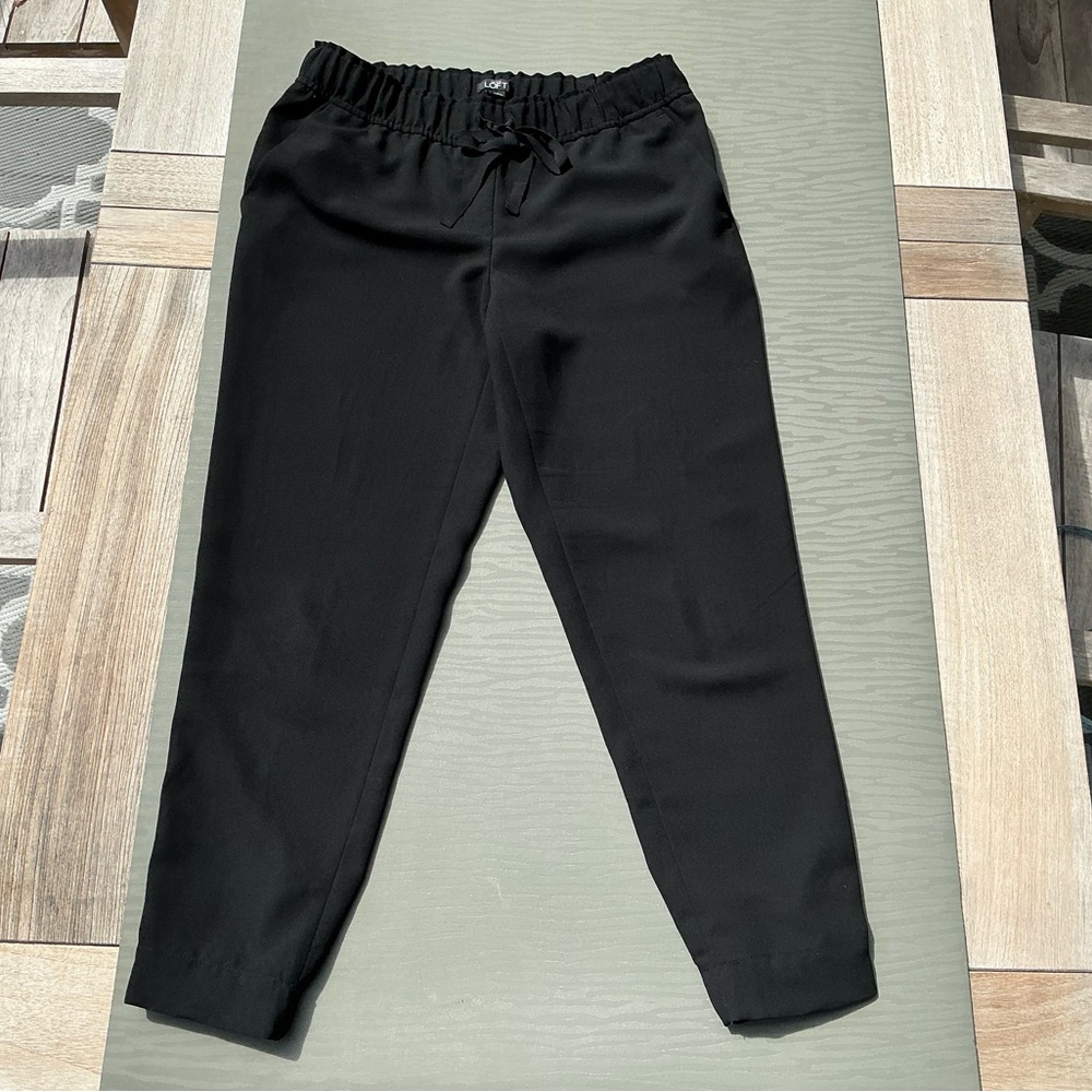 LOFT Black Ankle Pants